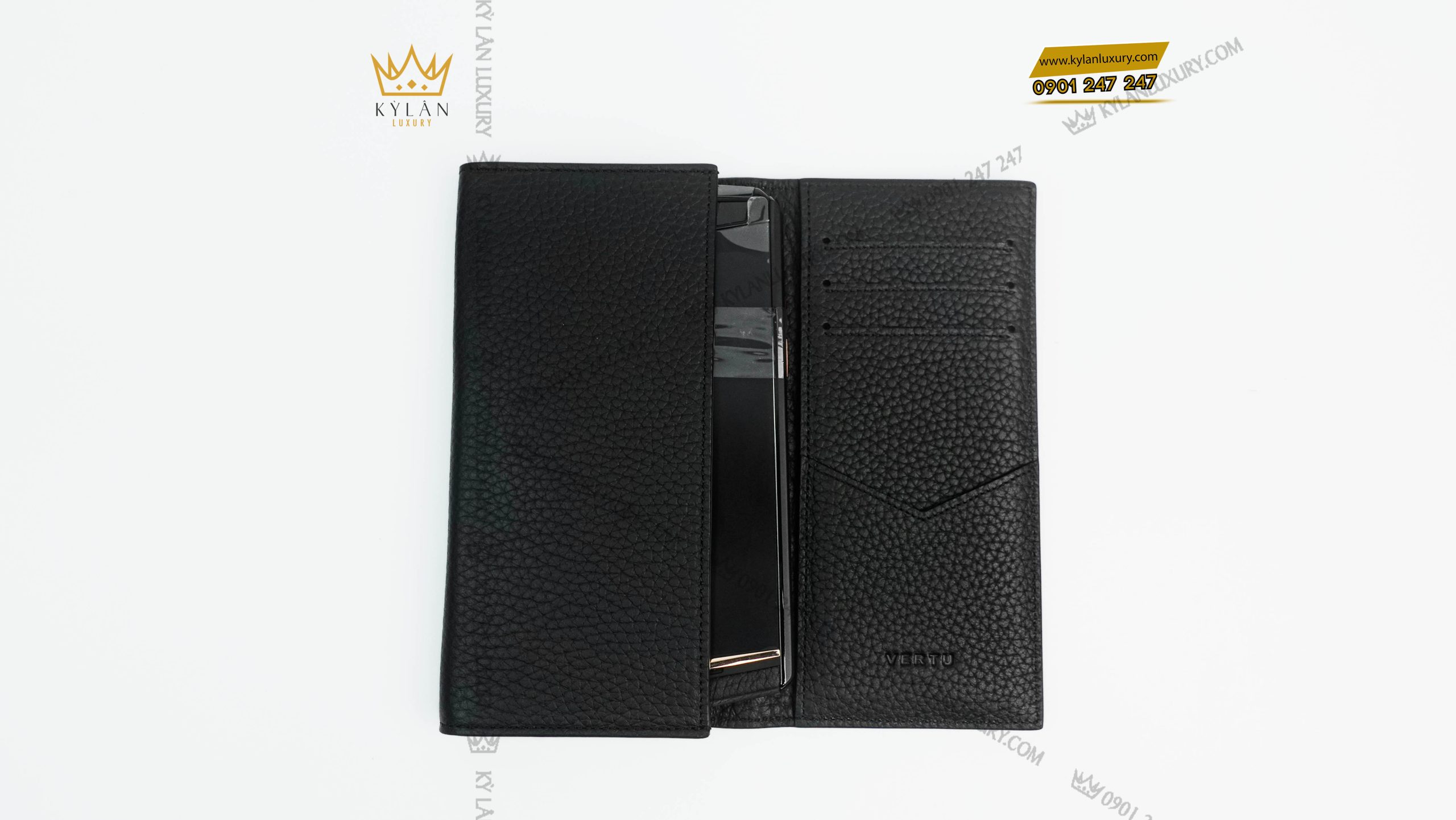 Kỳ Lân Luxury bao da togo vertu aster p den 4 scaled Bao da Togo Vertu Aster P Đen