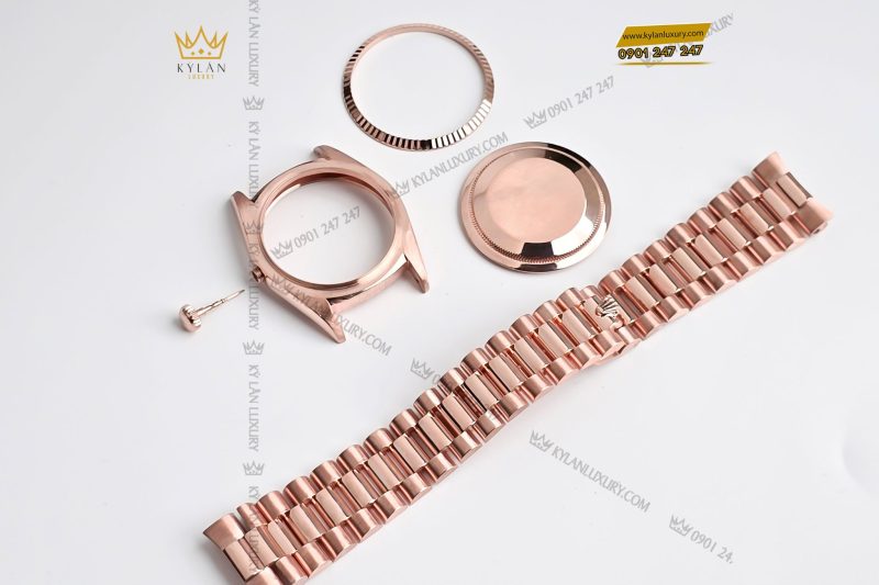 Kỳ Lân Luxury bo vo Rolex vang nguyen khoi Au750 17 Bộ vỏ Rolex vàng nguyên khối Au750