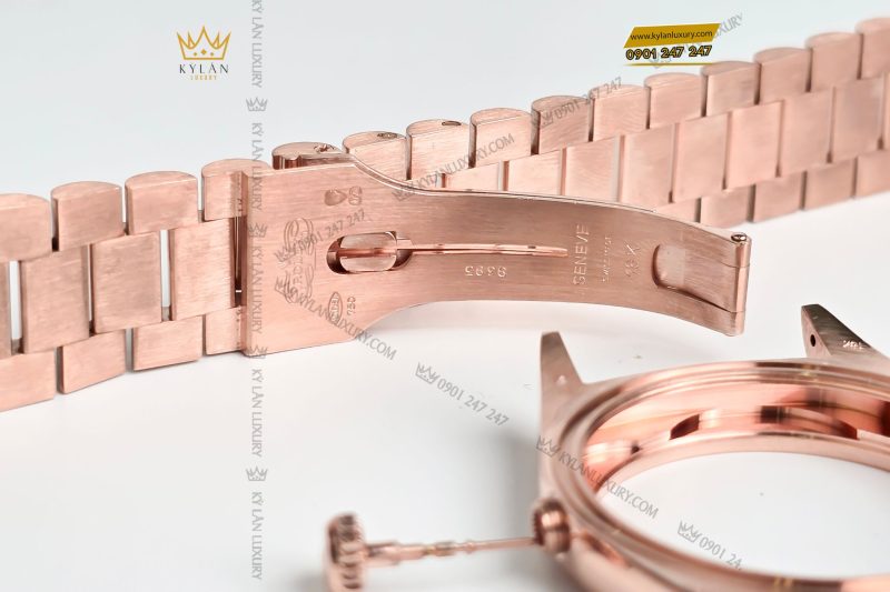 Kỳ Lân Luxury bo vo Rolex vang nguyen khoi Au750 9 Bộ vỏ Rolex vàng nguyên khối Au750