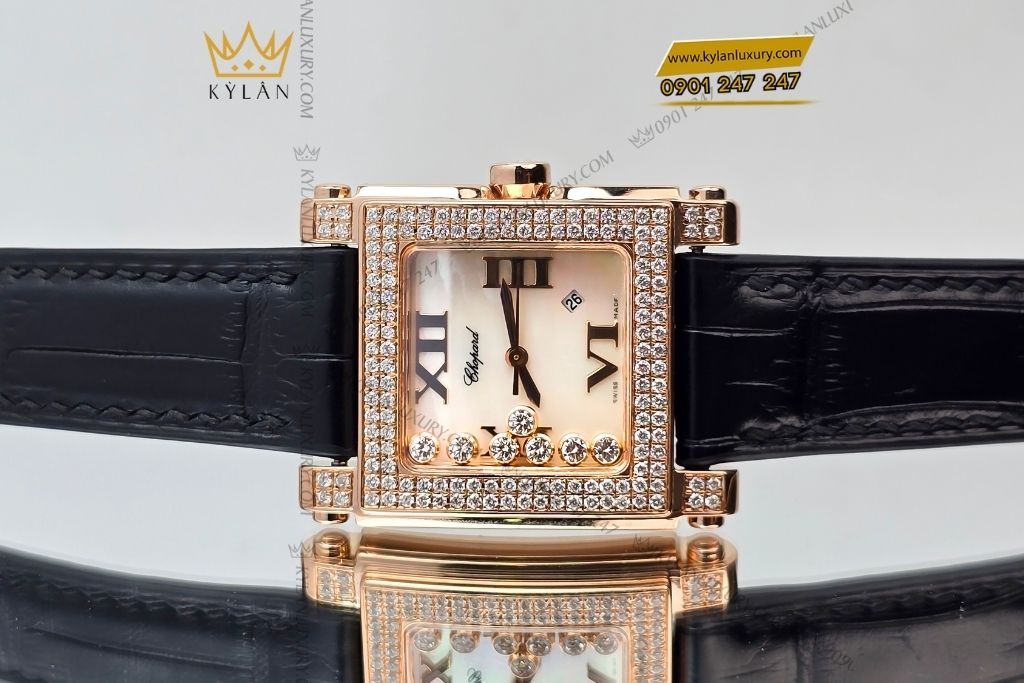 Kỳ Lân Luxury chopard happy sport rose gold diamond 4 Đồng hồ Chopard Happy Sport Rose Gold & Diamond