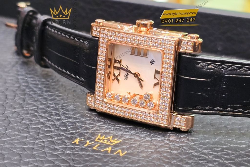 Kỳ Lân Luxury chopard happy sport rose gold diamond 8 Đồng hồ Chopard Happy Sport Rose Gold & Diamond