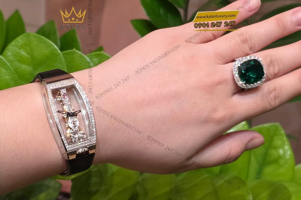 Kỳ Lân Luxury corum golden bridge miss white gold diamonds 10 Đồng hồ Corum Golden Bridge Miss White Gold Diamonds