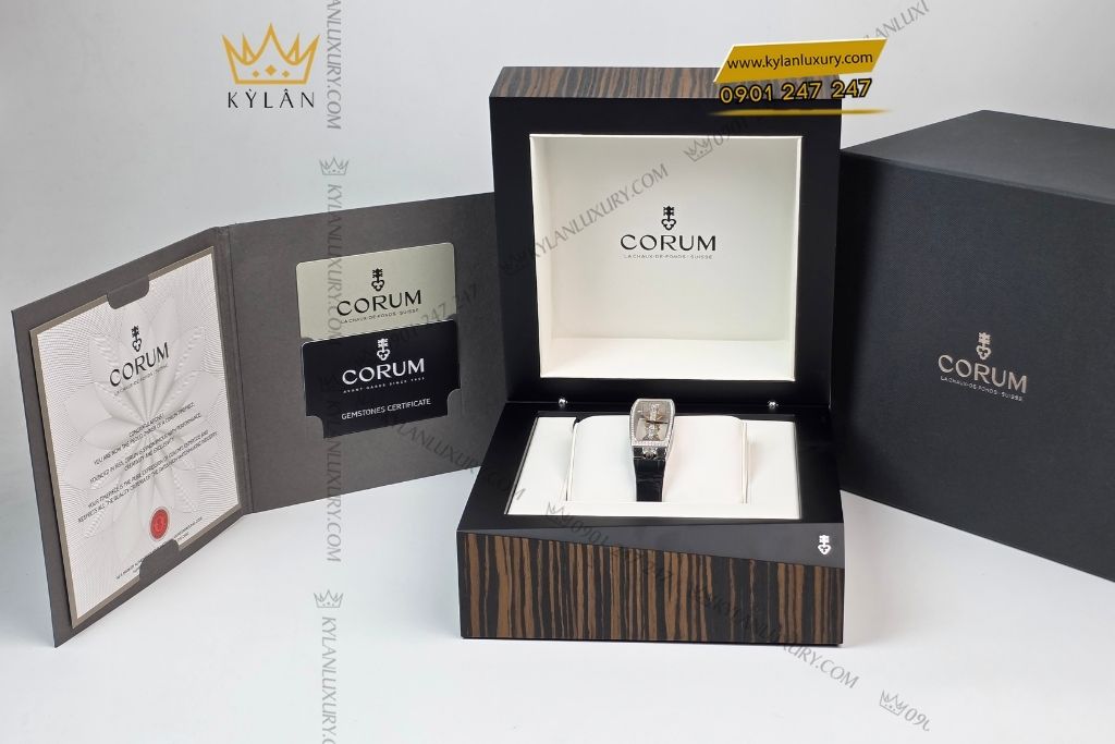 Kỳ Lân Luxury corum golden bridge miss white gold diamonds 3 Đồng hồ Corum Golden Bridge Miss White Gold Diamonds