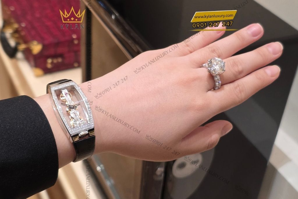 Kỳ Lân Luxury corum golden bridge miss white gold diamonds 8 Đồng hồ Corum Golden Bridge Miss White Gold Diamonds