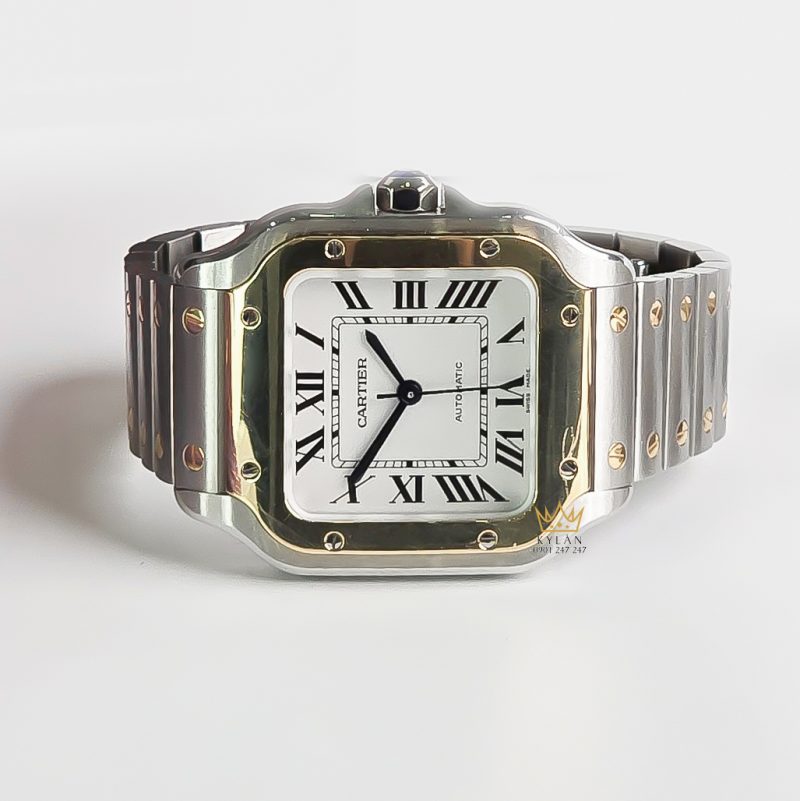 Kỳ Lân Luxury dong ho Cartier Santos de Cartier Medium Size 35mm 11 Đồng hồ Cartier Santos de Cartier Medium Size 35mm