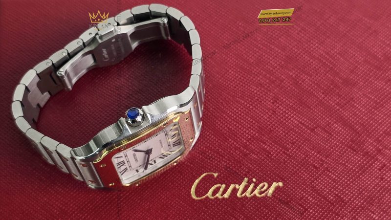 Kỳ Lân Luxury dong ho Cartier Santos de Cartier Medium Size 35mm 5 Đồng hồ Cartier Santos de Cartier Medium Size 35mm