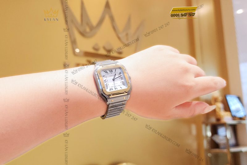 Kỳ Lân Luxury dong ho Cartier Santos de Cartier Medium Size 35mm 9 Đồng hồ Cartier Santos de Cartier Medium Size 35mm