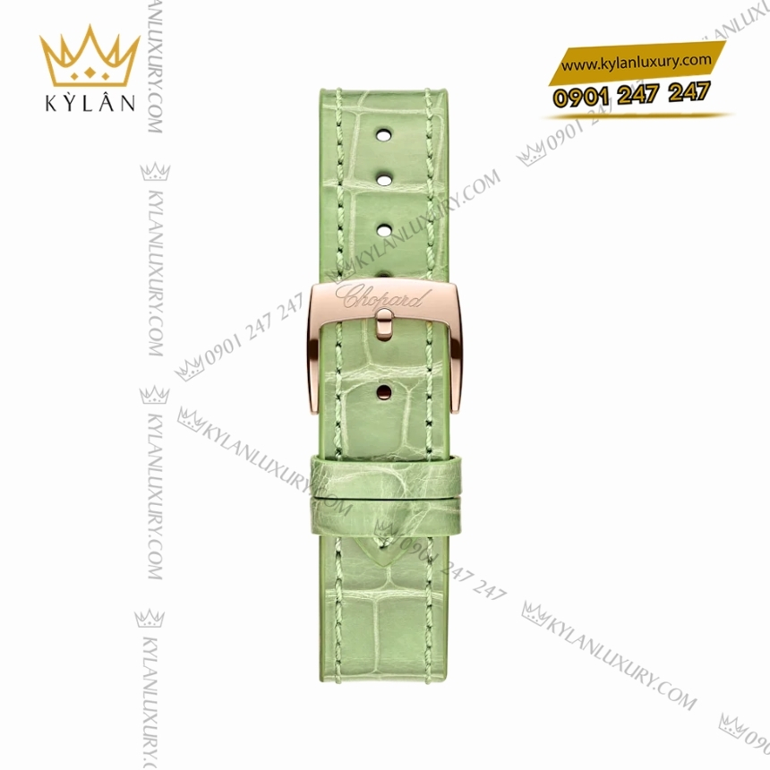 Kỳ Lân Luxury dong ho chopard happy sport 274893 50 3 Đồng hồ Chopard Happy Sport xà cừ xanh lá 274893-5016