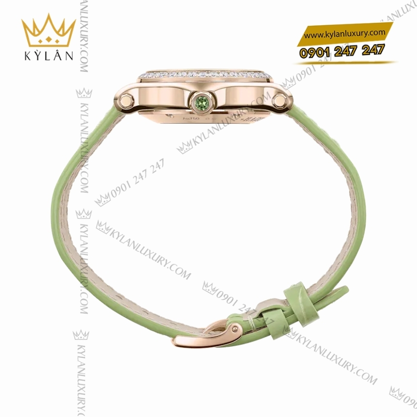 Kỳ Lân Luxury dong ho chopard happy sport 274893 50 5 Đồng hồ Chopard Happy Sport xà cừ xanh lá 274893-5016