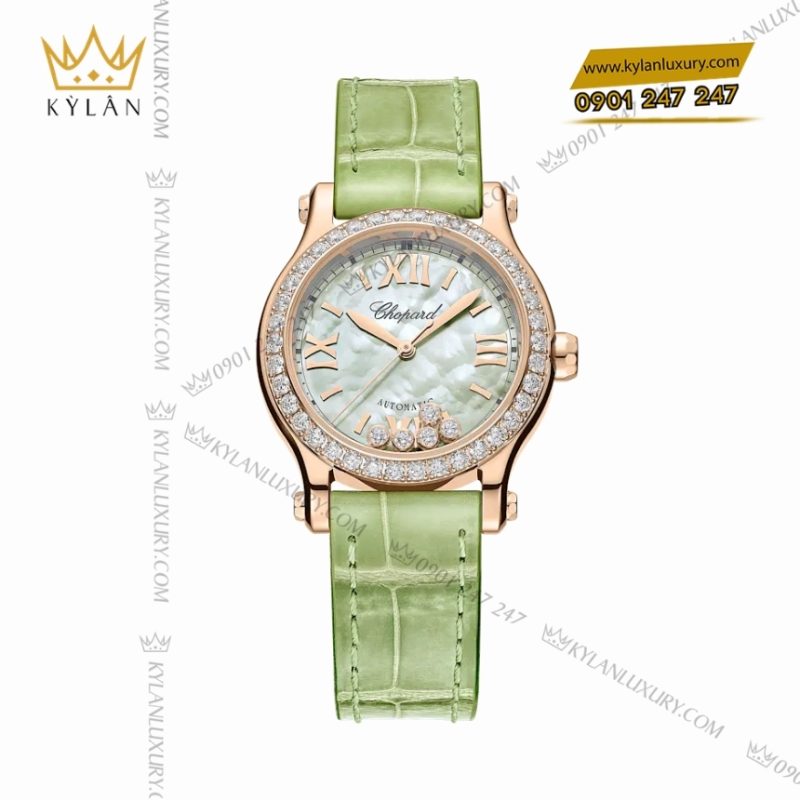 Đồng hồ Chopard Happy Sport xà cừ xanh lá 274893-5016