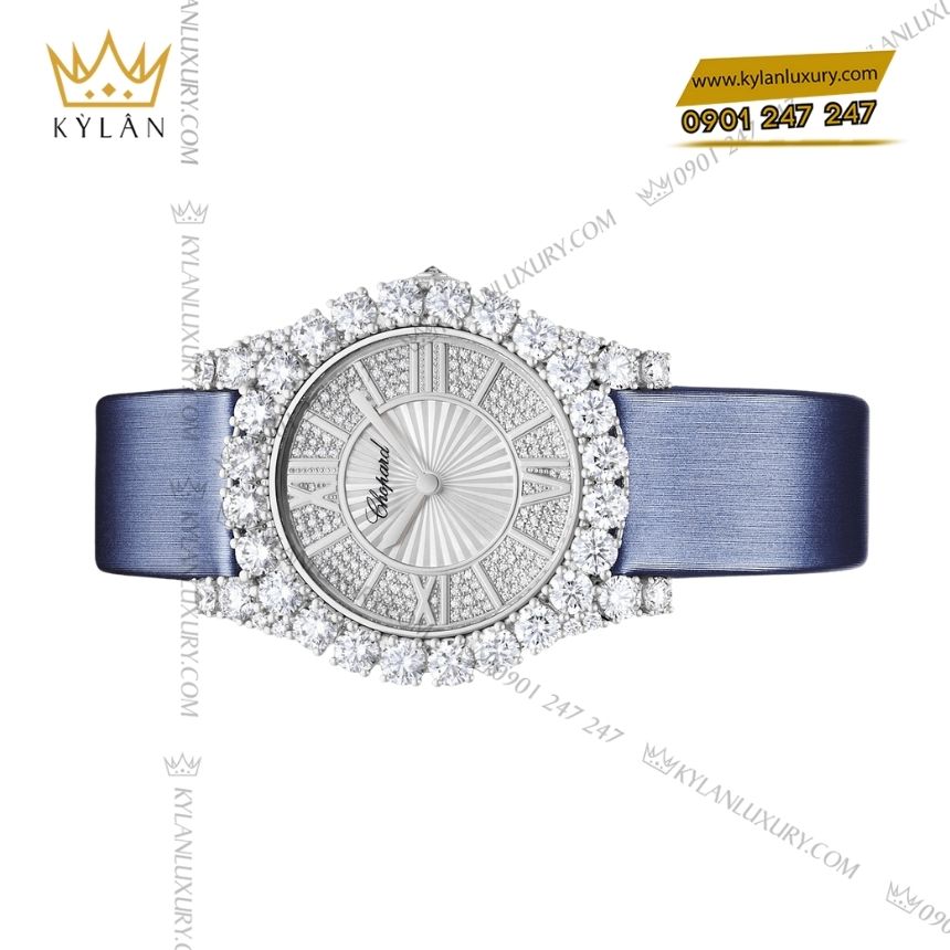 Kỳ Lân Luxury dong ho chopard l heure du diamant 139419 1601 round medium 3 Đồng hồ Chopard L’Heure du Diamant kim cương 139419-1601