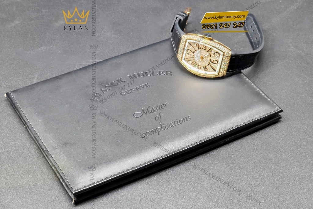 Kỳ Lân Luxury dong ho franck muller gold custom diamond 13 Đồng hồ Franck Muller Geneve V32 Rose Gold Diamond