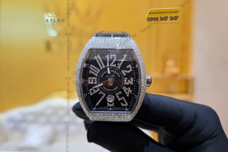 Đồng hồ Franck Muller Vanguard V41 Black Pavé Diamond