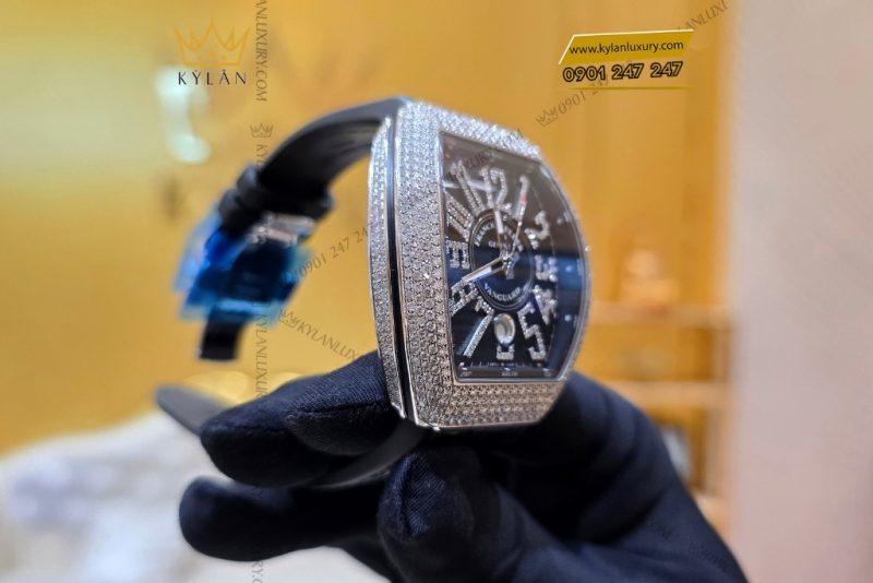 Đồng hồ Franck Muller Vanguard V41 Black Pavé Diamond