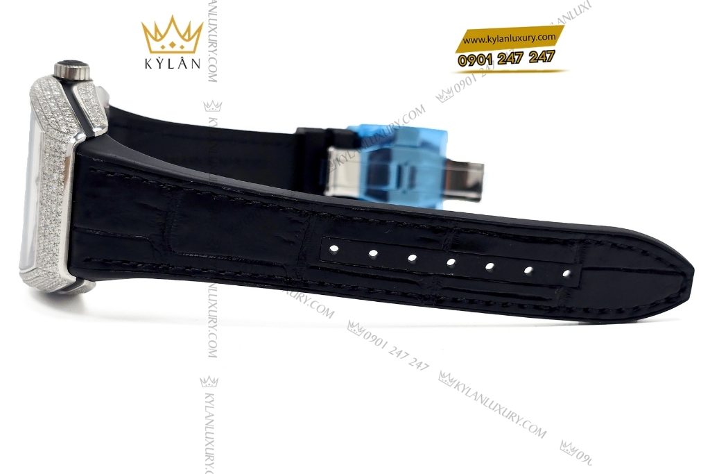 Kỳ Lân Luxury dong ho franck muller vanguard v41 black pave diamond 5 Đồng hồ Franck Muller Vanguard V41 Black Pavé Diamond