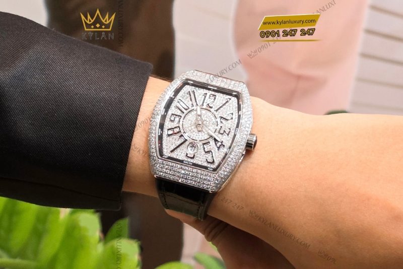 Đồng hồ Franck Muller Vanguard V41 SC DT Black Full Diamond