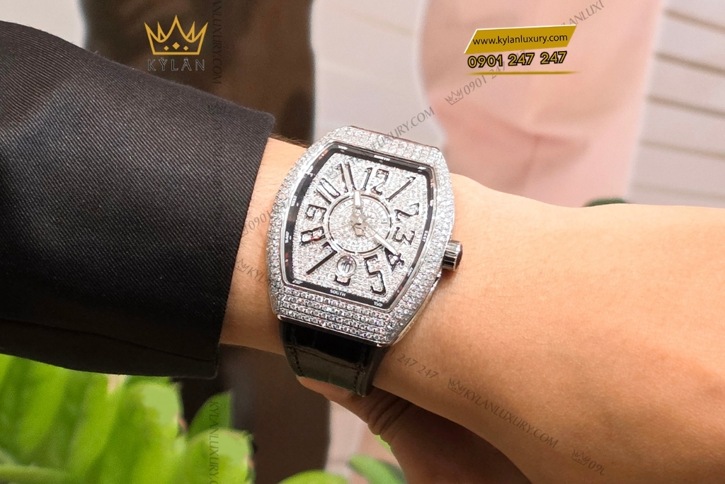 Kỳ Lân Luxury dong ho franck muller vanguard v41 sc dt ac brnr 10 Đồng hồ Franck Muller Vanguard V41 SC DT AC BRNR