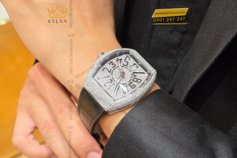 Đồng hồ Franck Muller Vanguard V41 SC DT Black Full Diamond