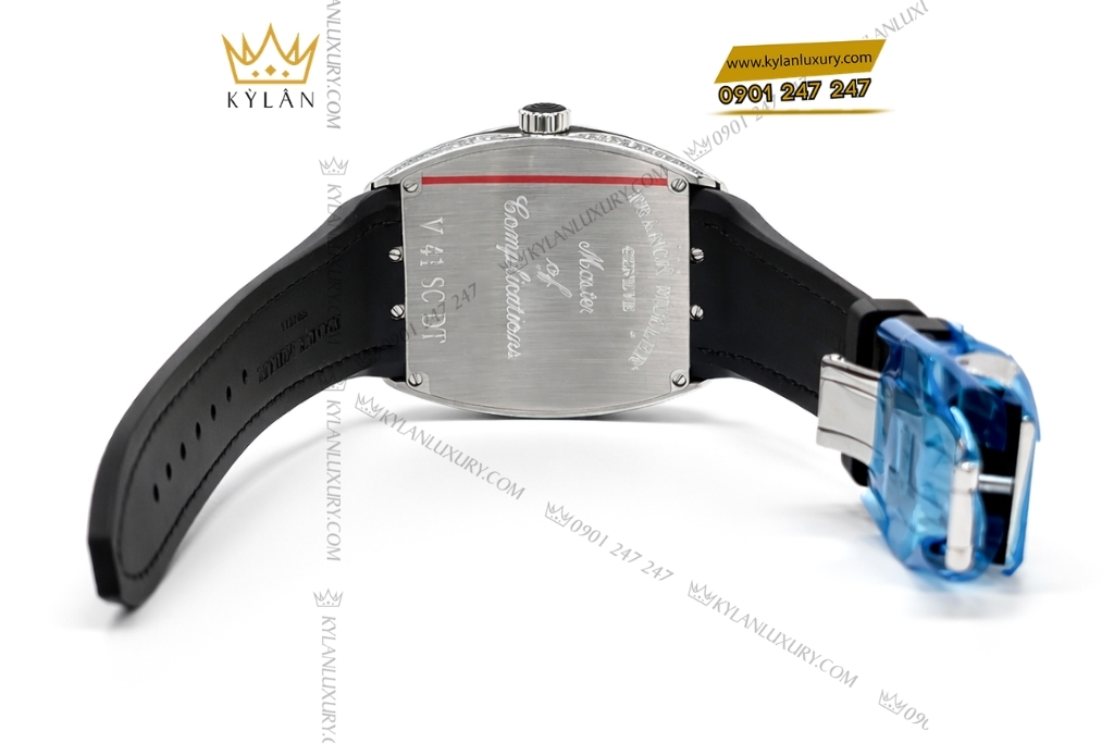Kỳ Lân Luxury dong ho franck muller vanguard v41 sc dt ac brnr 5 Đồng hồ Franck Muller Vanguard V41 SC DT Black Full Diamond