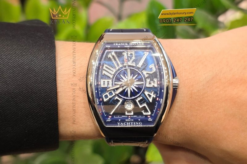 Đồng hồ Franck Muller Vanguard Yachting - V41 SC DT mặt số xanh