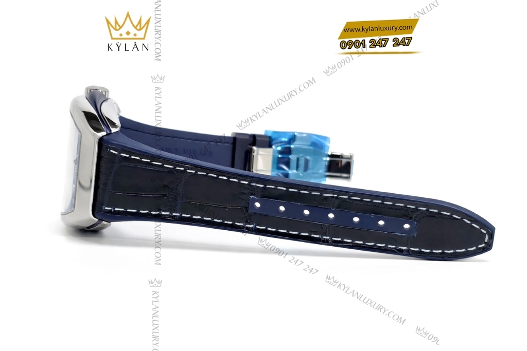 Kỳ Lân Luxury dong ho franck muller vanguard yachting v41 sc dt mat so xanh 5 Đồng hồ Franck Muller Vanguard Yachting - V41 SC DT mặt số xanh