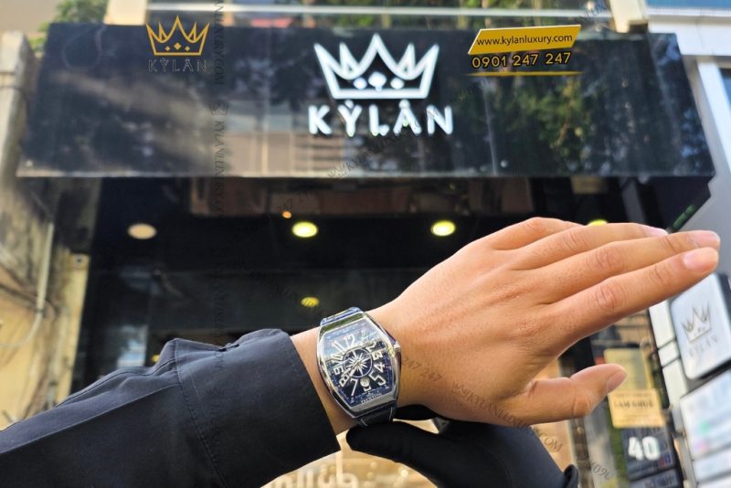 Đồng hồ Franck Muller Vanguard Yachting - V41 SC DT mặt số xanh