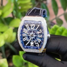 Đồng hồ Franck Muller Yachting V41 SC DT xanh dương kim cương