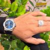 Đồng hồ Hublot Classic Fusion Titanium Blue custom vành kim cương 42mm