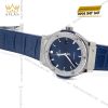 Đồng hồ Hublot Classic Fusion Titanium Blue custom vành kim cương 42mm