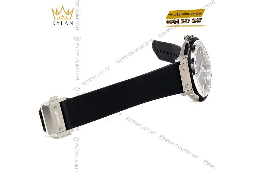 Kỳ Lân Luxury dong ho hublot classic fusion titanium diamond bezel 33mm 581 nx 1470 rx 1104 2 Đồng hồ Hublot Classic Fusion Titanium Diamond 33mm