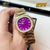 Đồng hồ Patek Philippe Nautilus mặt số tím vành kim 7010-1R-013