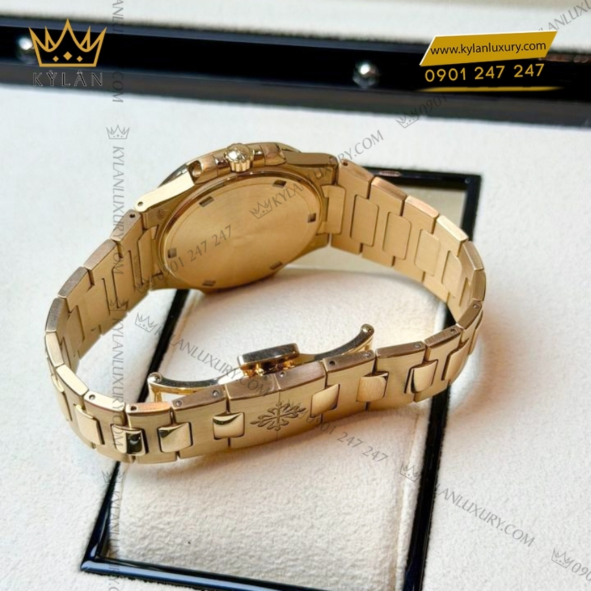 Kỳ Lân Luxury dong ho patek philippe 7010 1r 013 3 Đồng hồ Patek Philippe Nautilus mặt số tím vành kim 7010-1R-013