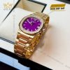 Đồng hồ Patek Philippe Nautilus mặt số tím vành kim 7010-1R-013