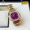 Đồng hồ Patek Philippe Nautilus mặt số tím vành kim 7010-1R-013