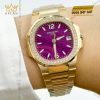 Đồng hồ Patek Philippe Nautilus mặt số tím vành kim 7010-1R-013