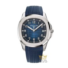 Đồng hồ Patek Philippe Aquanaut vàng trắng mặt xanh dương 5168G-001