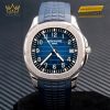 Đồng hồ Patek Philippe Aquanaut vàng trắng mặt xanh dương 5168G-001