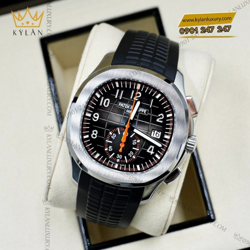 Đồng hồ Patek Philippe Aquanaut Chronograph mặt xám than 5968A-001