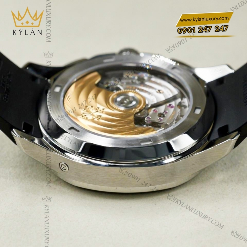 Kỳ Lân Luxury dong ho patek philippe aquanaut 5968a 001 3 Đồng hồ Patek Philippe Aquanaut Chronograph mặt xám than 5968A-001