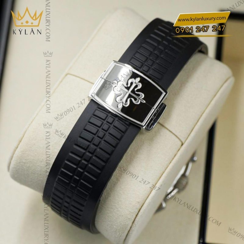 Đồng hồ Patek Philippe Aquanaut Chronograph mặt xám than 5968A-001