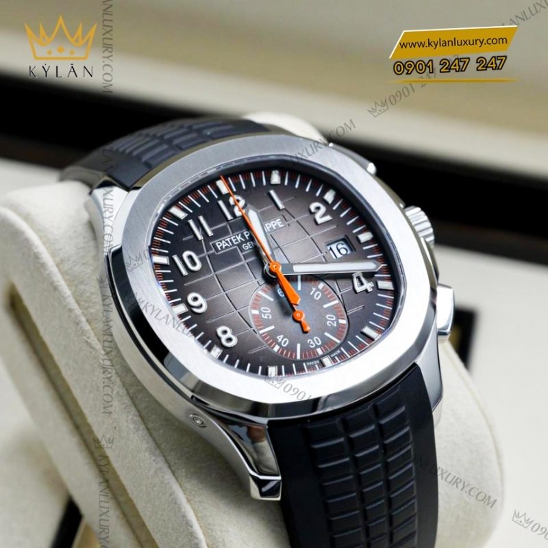 Đồng hồ Patek Philippe Aquanaut Chronograph mặt xám than 5968A-001