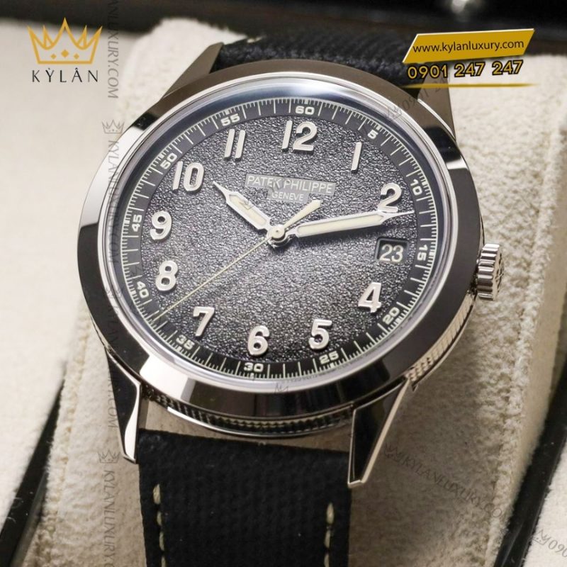 Đồng hồ Patek Philippe Calatrava mặt xám 5226G-001