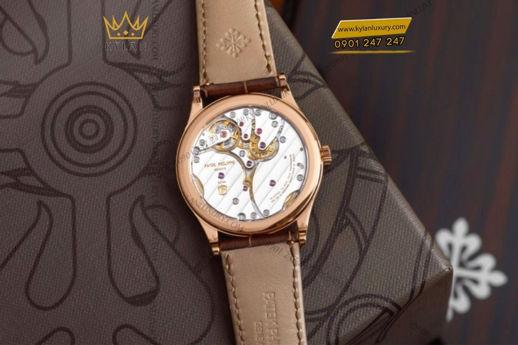 Kỳ Lân Luxury dong ho patek philippe calatrava 6119r 001 rose gold 6 Đồng Hồ Patek Philippe Calatrava vàng hồng 6119R-001