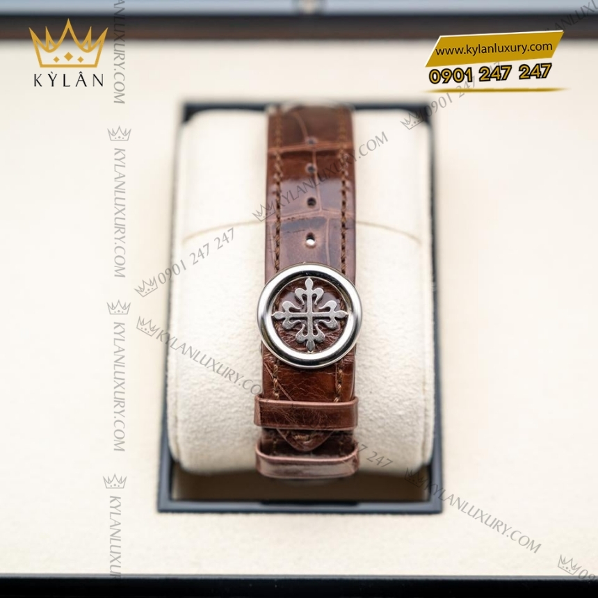 Kỳ Lân Luxury dong ho patek philippe complications 5172g 010 11 Đồng hồ Patek Philippe Complications mặt số hồng 5172G-010