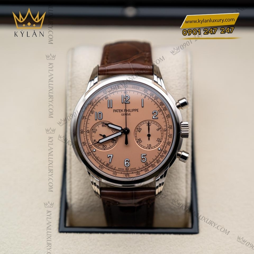 Kỳ Lân Luxury dong ho patek philippe complications 5172g 010 6 Đồng hồ Patek Philippe Complications mặt số hồng 5172G-010