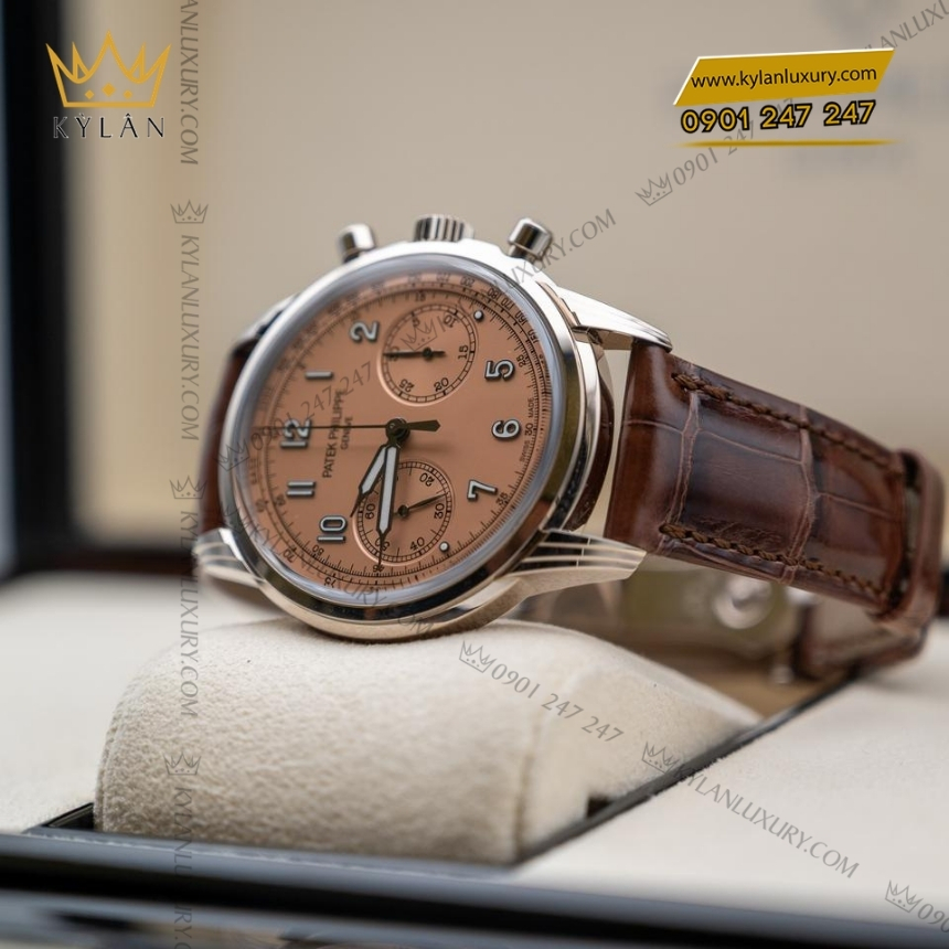 Kỳ Lân Luxury dong ho patek philippe complications 5172g 010 7 Đồng hồ Patek Philippe Complications mặt số hồng 5172G-010