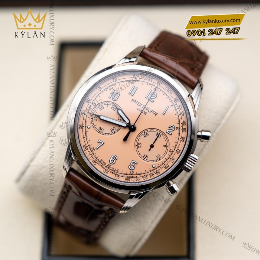 Kỳ Lân Luxury dong ho patek philippe complications 5172g 010 9 Đồng hồ Patek Philippe Complications mặt số hồng 5172G-010