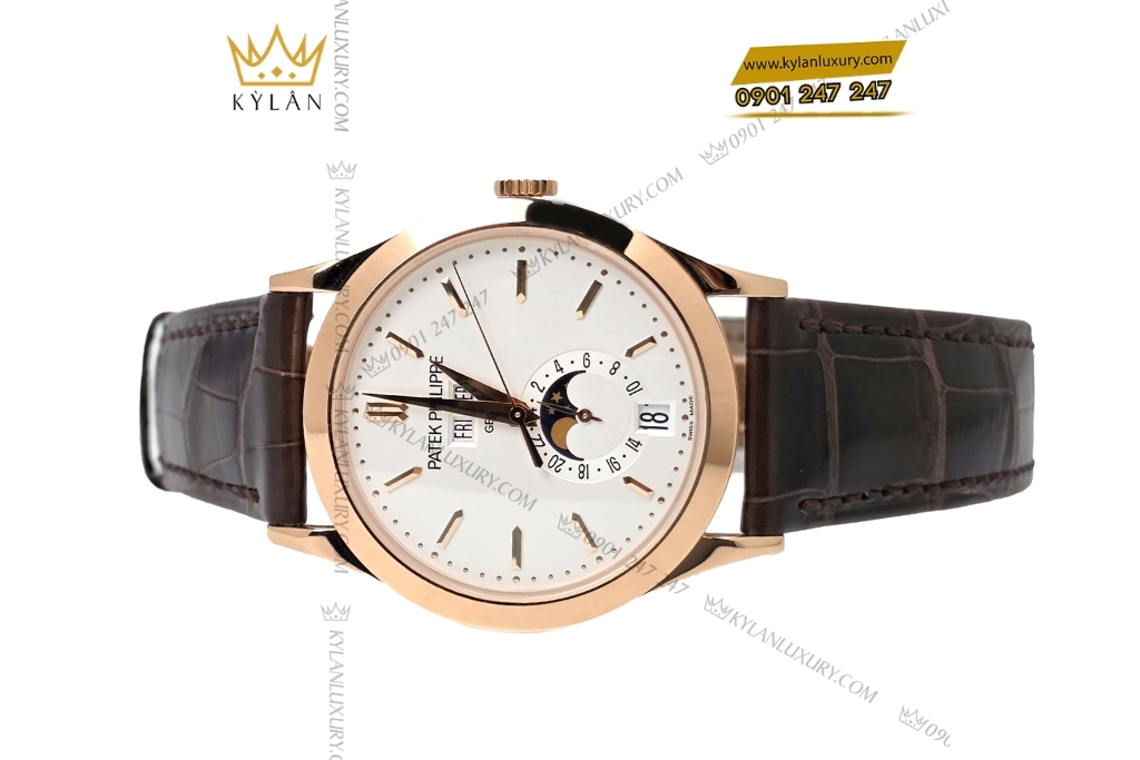 Kỳ Lân Luxury dong ho patek philippe complications 5396r 011 15 Đồng hồ Patek Philippe Annual Calendar Moon Phases 5396R-011