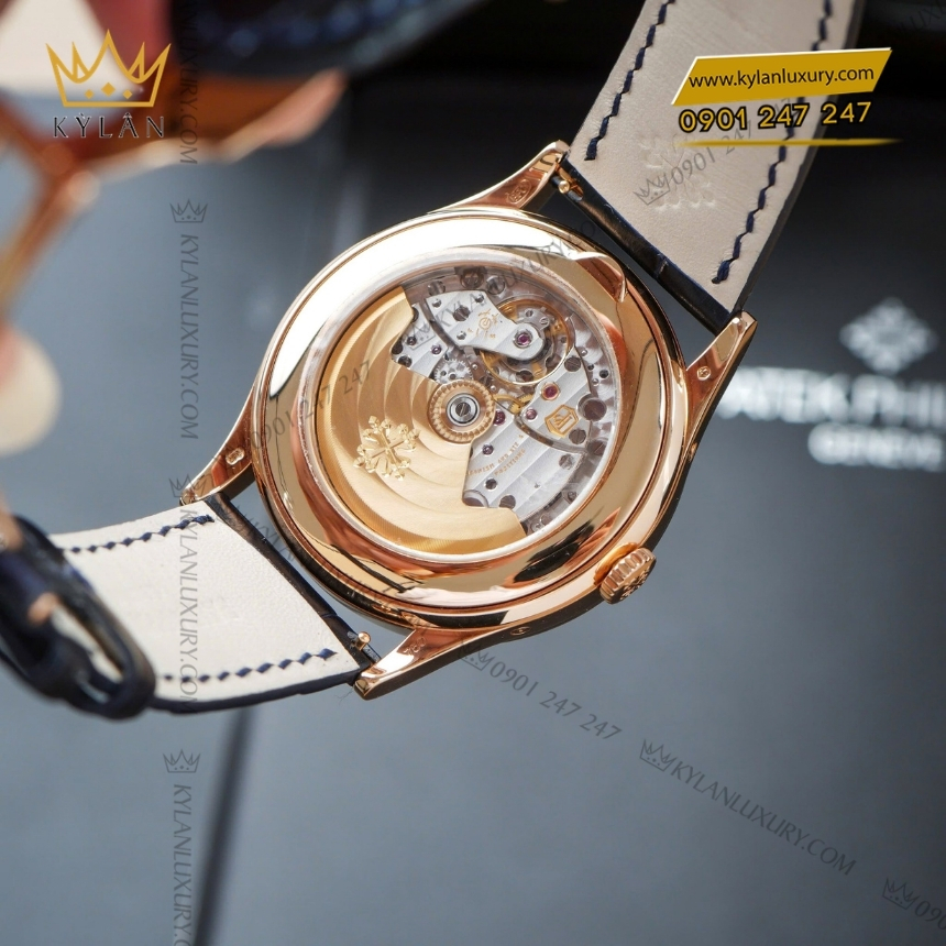 Kỳ Lân Luxury dong ho patek philippe complications 5396r 015 3 Đồng hồ Patek Philippe Complications 5396R-015 mặt số xanh lam