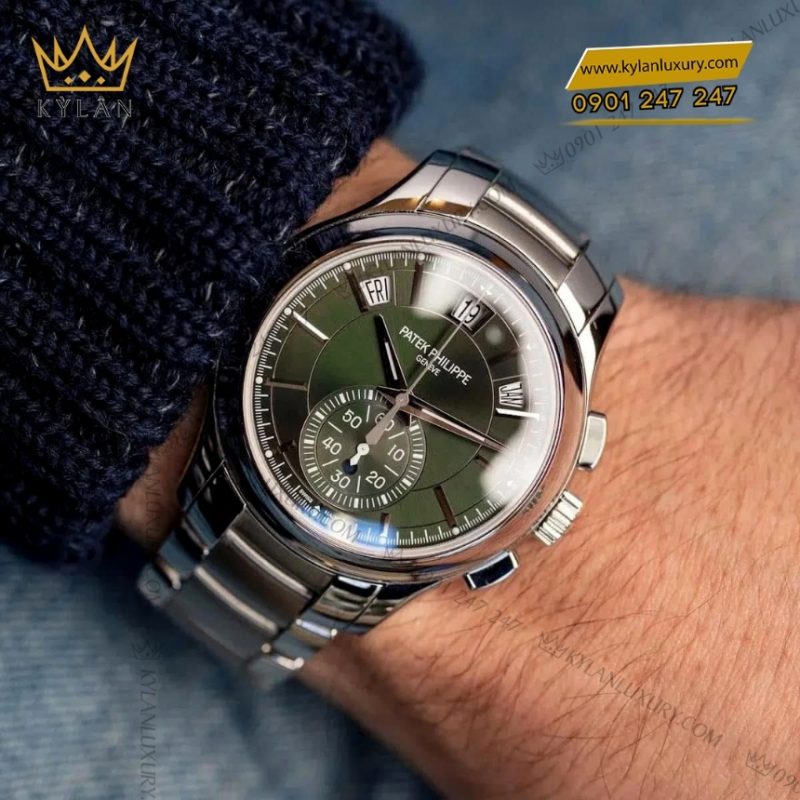 Đồng hồ Patek Philippe Complications xanh olive 5905/1A-001